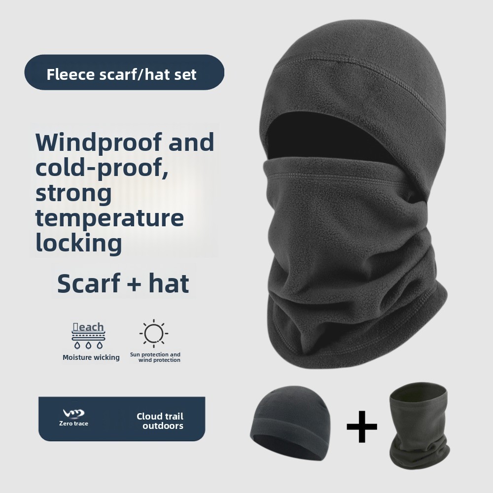 Neck Gaiter Fleece - Zimowa i jesienna czapka polarowa na