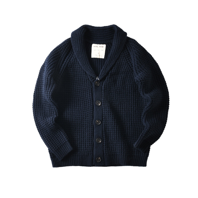 Wool Scarf Men - Męski sweter z grubej dzianiny z
