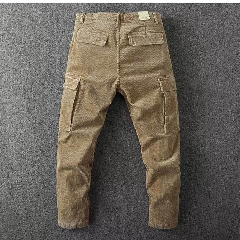 Corduroy Pant Warm - Wiosna i jesień Nowa moda Jednolity